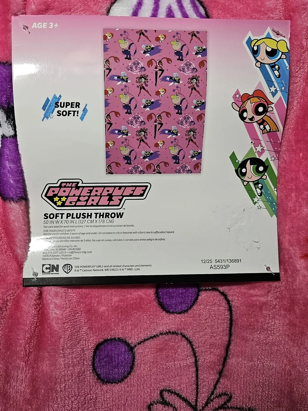 Powerpuff Girls Villains Blanket